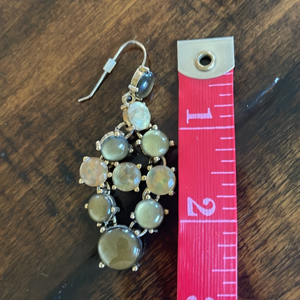 Anthropologie Green Chandelier Earrings - Picture 3 of 3